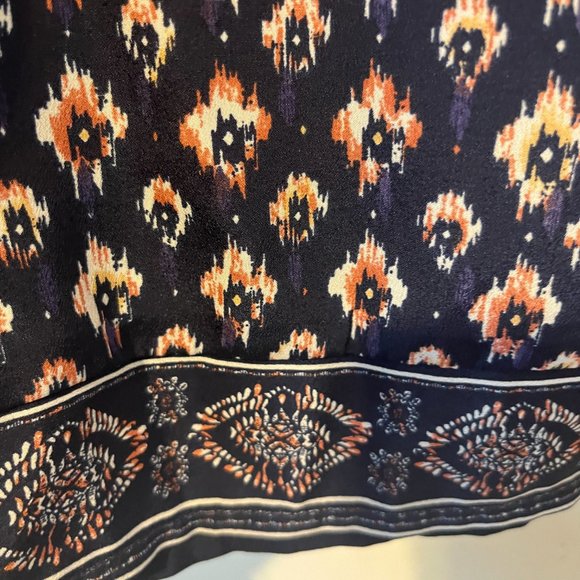 MAURICES | Women's Patterned Skirt Blue Size Medium - Picture 7 of 9